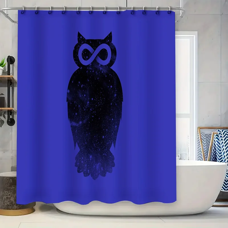 

Owl Shower Curtain Nature Wildlife Forest Birds Bathroom Decor Set Waterproof Vintage Home Decor Artistic Pattern Nature Lover G