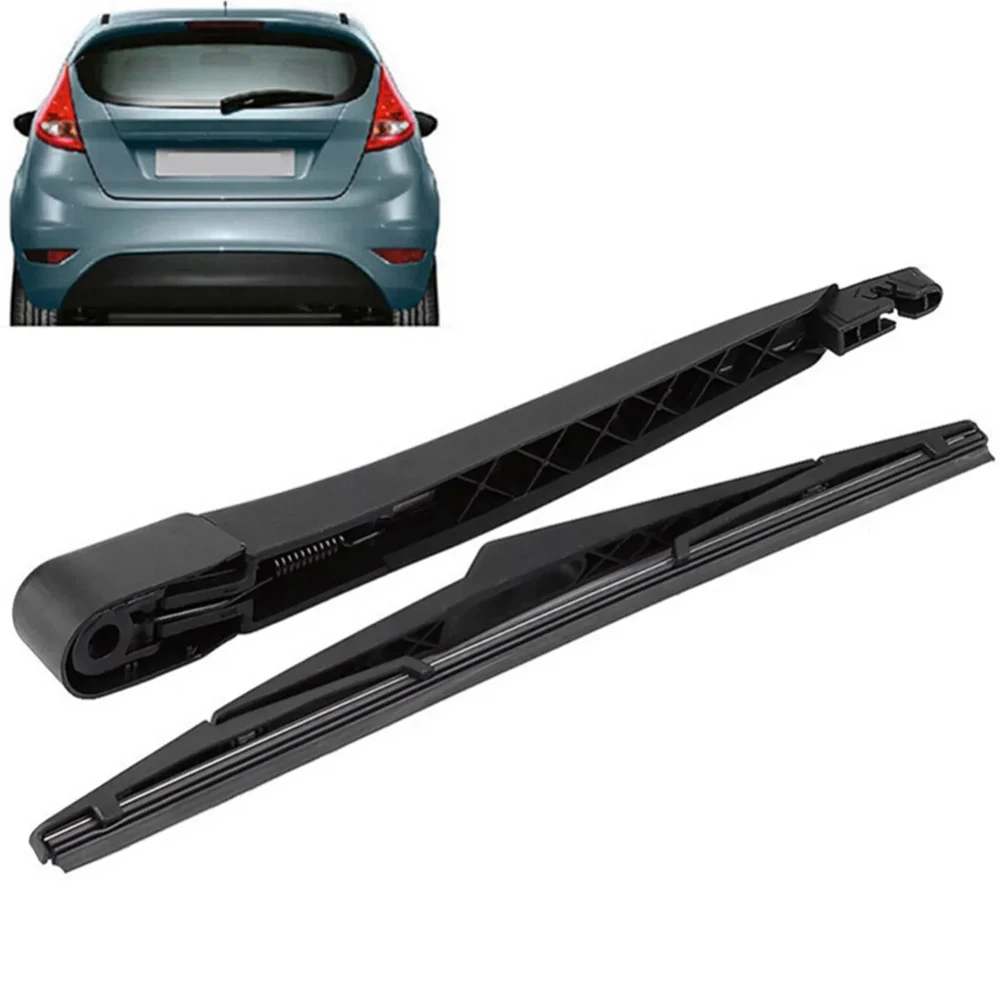 2Pcs For Ford Fiesta MK7 Car Rear Windscreen Tailgate Wiper Blade & Arm Set 2008-2017