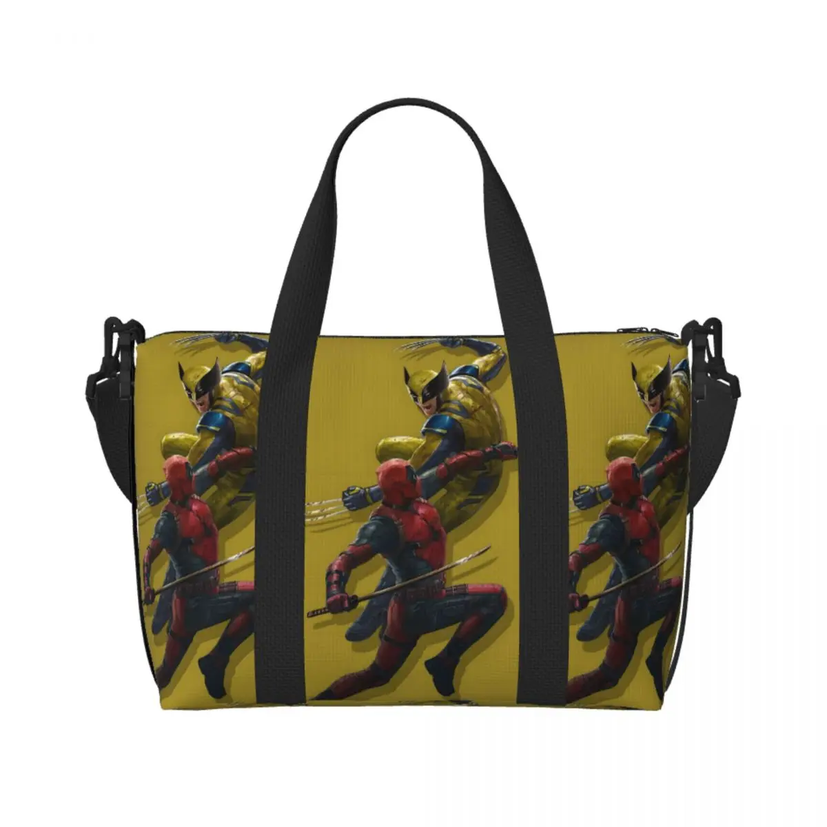 

Custom Wolverine Grocery Tote Shopping Bags Women Large Capacity Anime Cartoon Cool Superhero Gym Beach Travel Bags