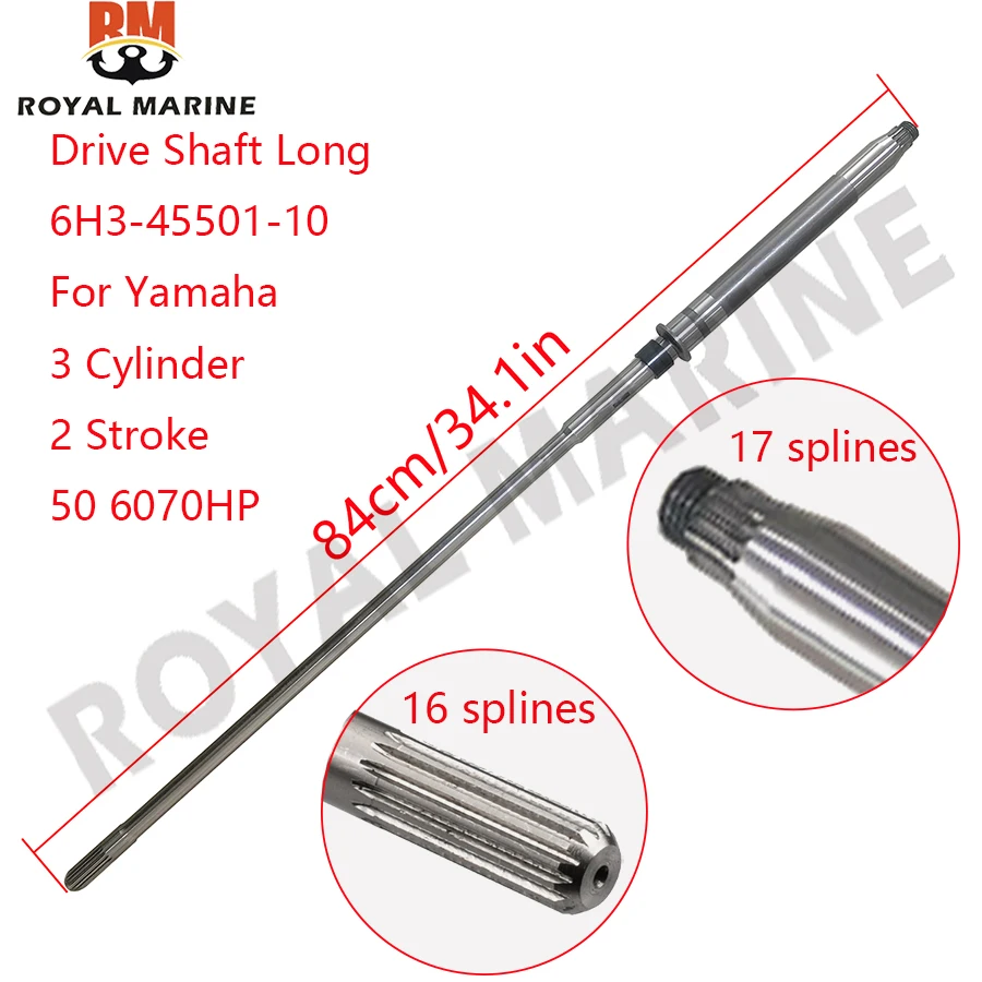 

6H3-45501-10 6H3-45501-11 Drive Shaft Long 84MM for yamaha outboard motor 2 stroke 50HP 60HP 70HP 6H3-45501 boat engine replace