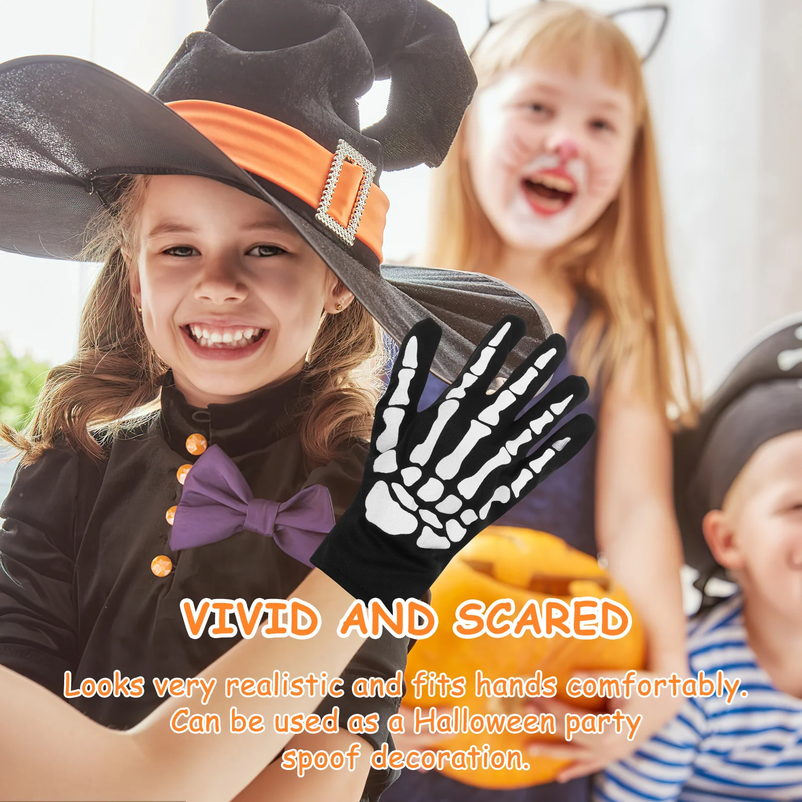 

1 set Halloween Gloves Stockings Set Over Knee Long Arm Reusable Costume For Adults Teens Party Cosplay Decor Accessory