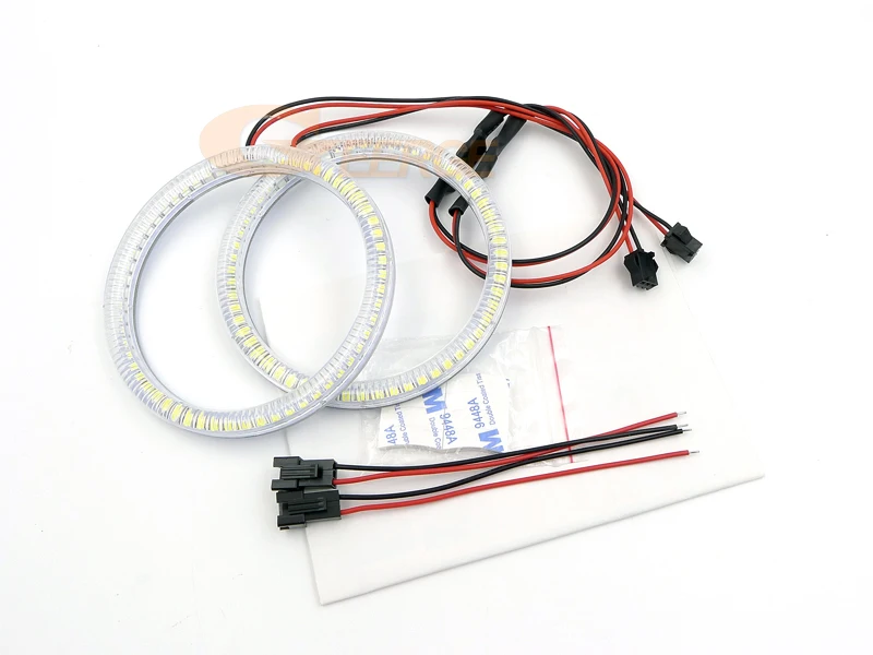 ل جيب جراند شيروكي II 2 WJ WG 2003 2004 2005 ضوء النهار الترا برايت مصلحة الارصاد الجوية LED عيون الملاك عدة خواتم هالة