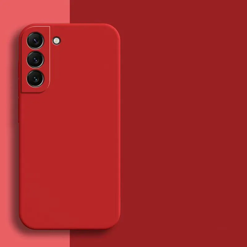 Quadratische Flüssigsilikonhülle für Samsung Galaxy S21 S22 S23 S24 S25 FE Cover S 21 22 23 24 25 Plus Ultra Kamera-Schutzhülle – Detail 7