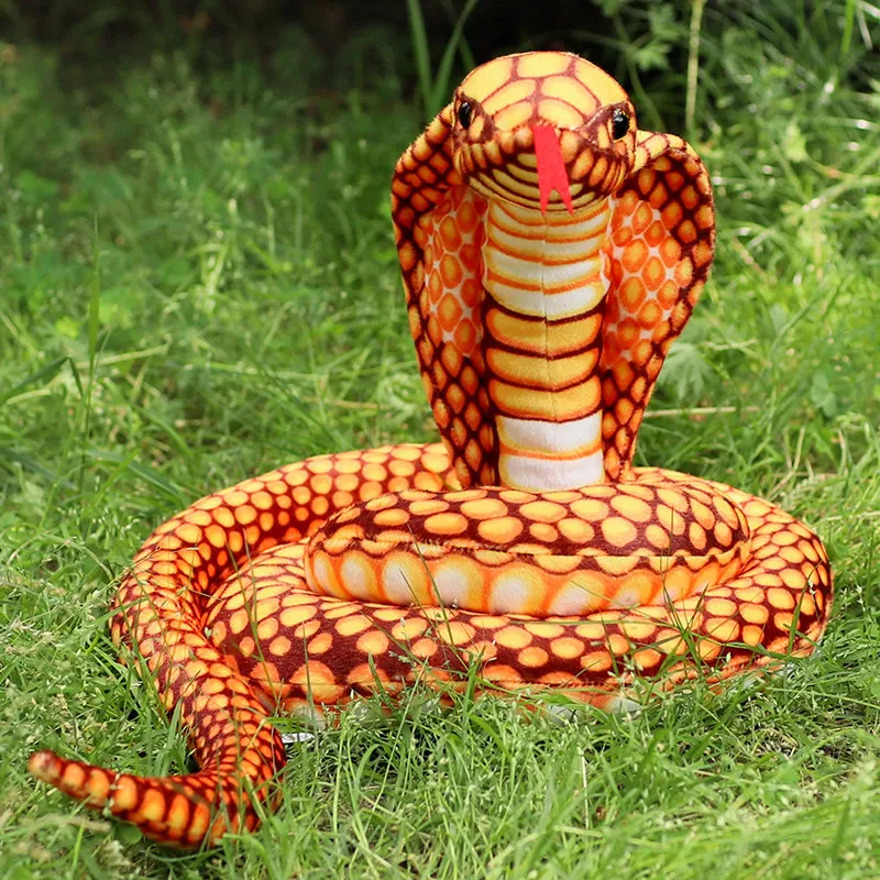 200/300CM 3D simulazione Cobra Snake Toy, Little Snake Animal peluche, giocattoli per bambini, decorazioni per la casa compleanno Tricky Prank Gifts