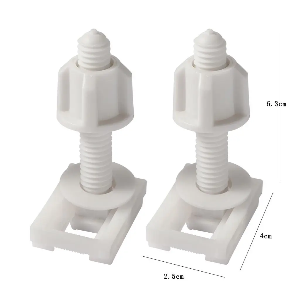 

Parts for Toilet Lid with Mounting Screws Rubber Washers Toilet Seat Hinges Toilet Seats Fitting Fasteners Kits Screws and Nuts