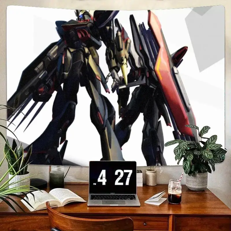 

1 шт., аниме, научный механизм, футуристический бронированный механизм, динамический черный, красный, золотой настенный художественный декор для спальни, гостиной, кабинета, офиса