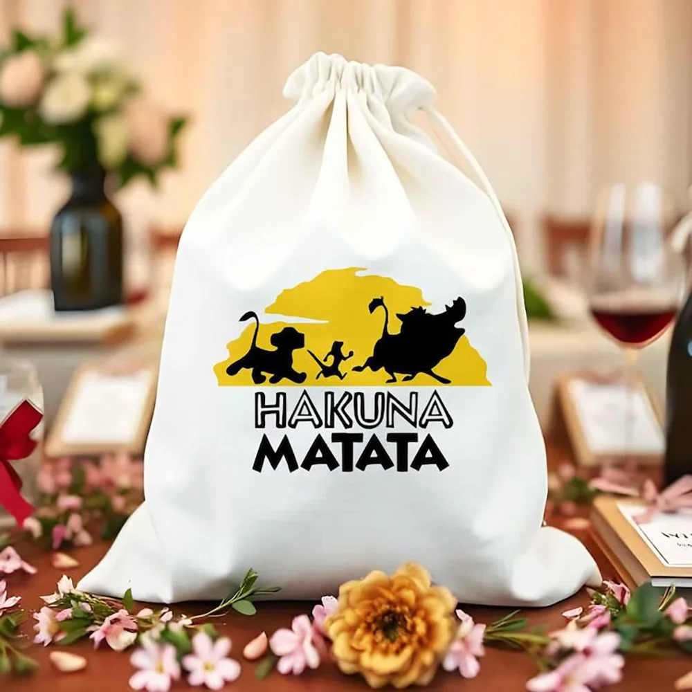 Hakuna Matata Lion King Theme Favor Bag Kids Birthday Party Treat Bag Christmas Holiday New Year Gift Baby Shower Decor Supplies - view 4