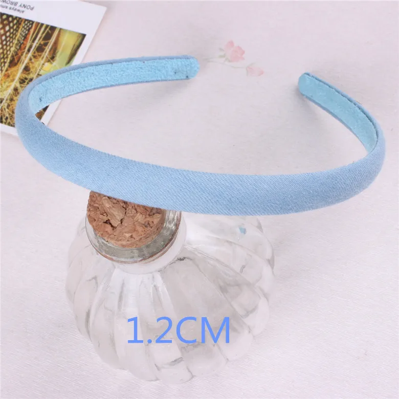 Hot Sale New Fashion Korean Jeans Hairbands Handmade Blue Denim Leisure Headbands Women Girls Barrette Hair Accessories