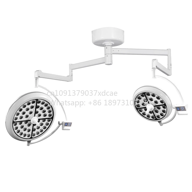 2026 Hospital Quality Glint Ceiling Double Head Operation Shadowless Lamp Led . For Sale