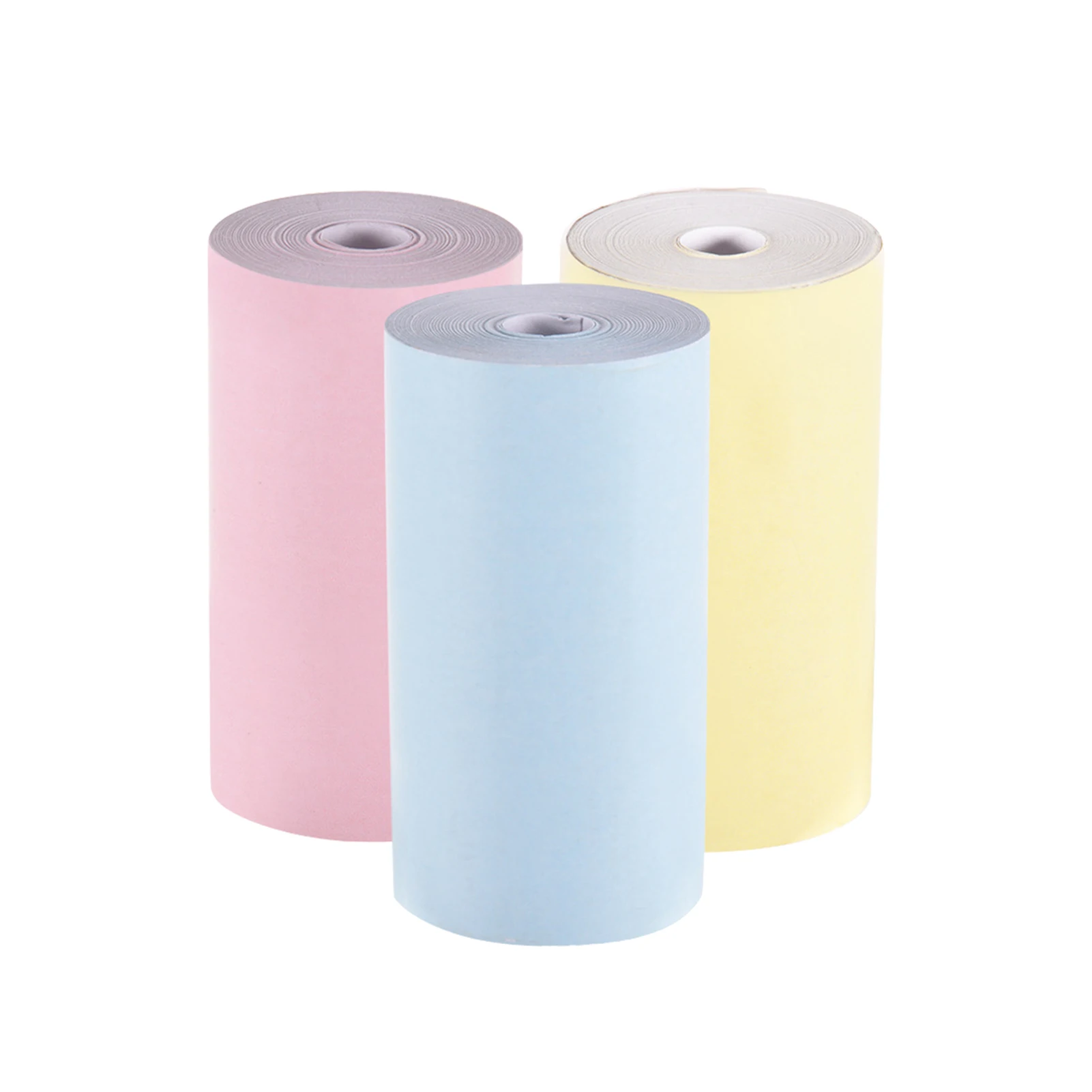 กระดาษความร้อนขนาดเล็ก3สี/ชุดขนาด57x30มม. เครื่องพิมพ์ภาพถ่ายแบบพกพาสำหรับร้านอาหารโรงแรมซูเปอร์มาร์เก็ตที่ราบรื่นขนาดเล็ก