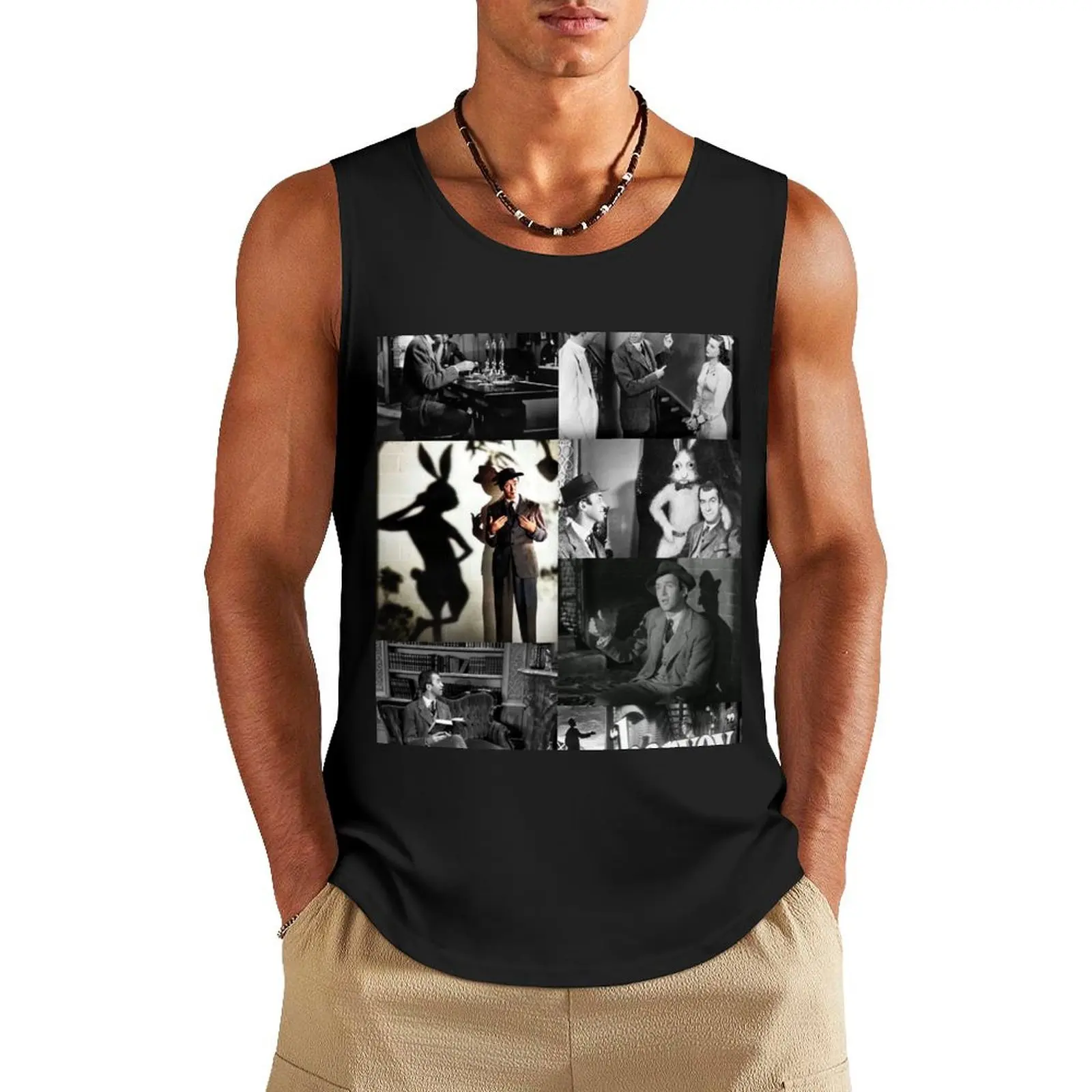 

Harvey Collage 1950 Tank Top tops gym shirt men clothes for men