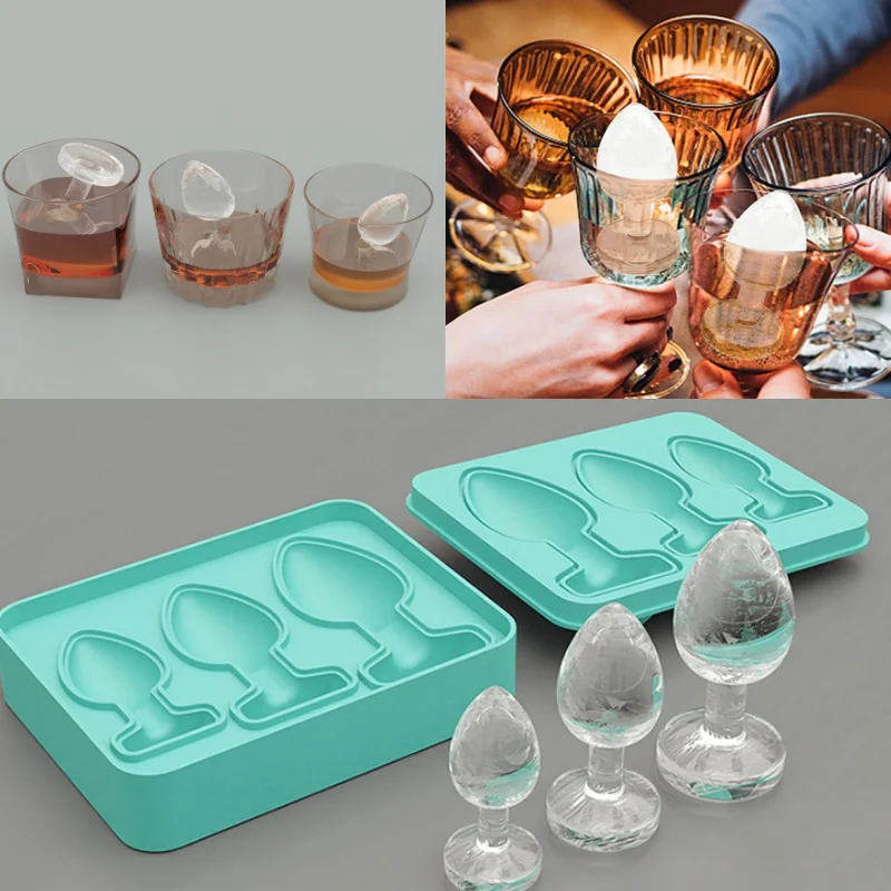 Adult Prank Ice Cube Mold Trays Fun Shapes Novelty Silicone Ice Cube Molds for Ice Chilling Whiskey Cocktails Juice Drink Mold