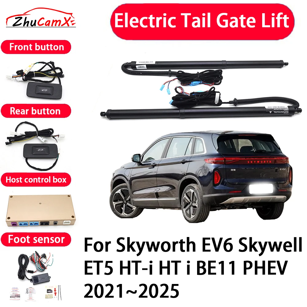 ZhuCamX Car Automatic Electric Tail Gate Lift Tailgate Assist System for Skyworth EV6 Skywell ET5 HT-i HT i BE11 PHEV 2021–2025