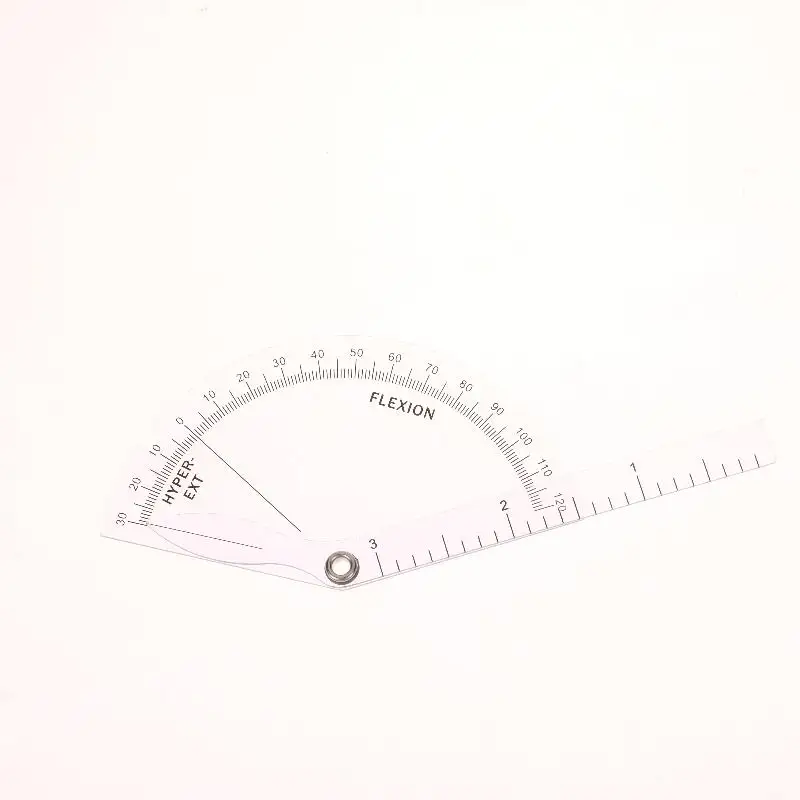1PCS PVC Medical Finger Goniometer Plastic Protractor 180 Degree Angle Ruler Finger Ruler Professional Measure Tool