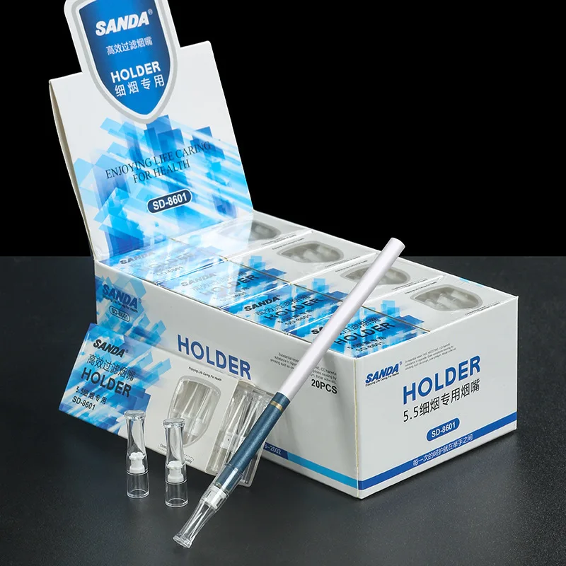 

SANDA Disposable Cigarette Holder Mouthpiece Abandoned Cigarette Filter Tip Tobacco Tar Filtration Cleaning Holder Men Gift