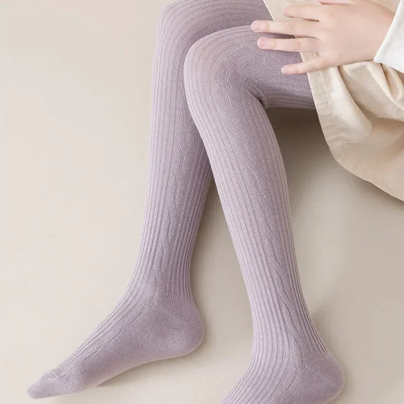 Kids Children Girl Pantyhose Sock Spring Autumn Clothes Elastic Waist Solid Color Lolita Stockings Slim Socks Tights Baby Items