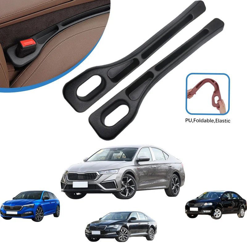 Car Seat Gap Filler Side Seam Plug Strip Leak-proof Filling Strip For Skoda Superb Kamiq Rapid Roomster Scala Octavia Accessorie