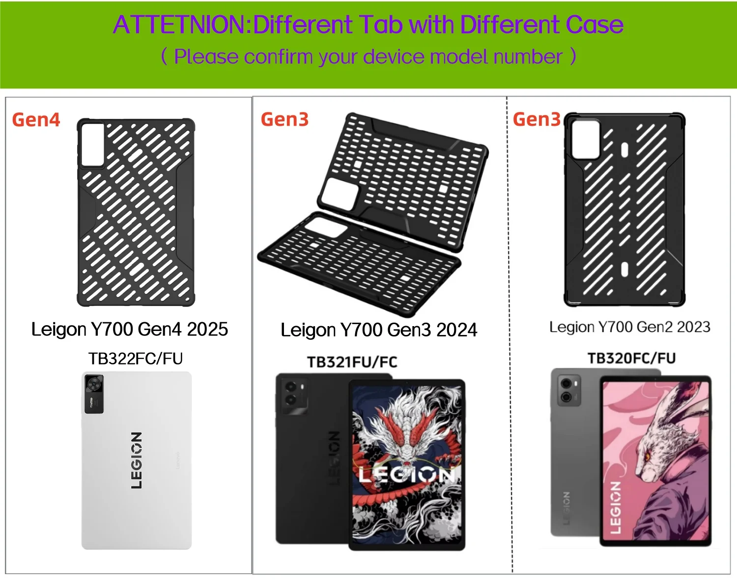 غطاء قلاب لجهاز Lenovo Legion Y700 حافظة كمبيوتر لوحي Gen4 Gen3 Gen2 8.8 بوصة غطاء خلفي ناعم من مادة البولي يوريثان الحراري لجهاز Legion Tab Gen 4 3 2 حافظة حماية