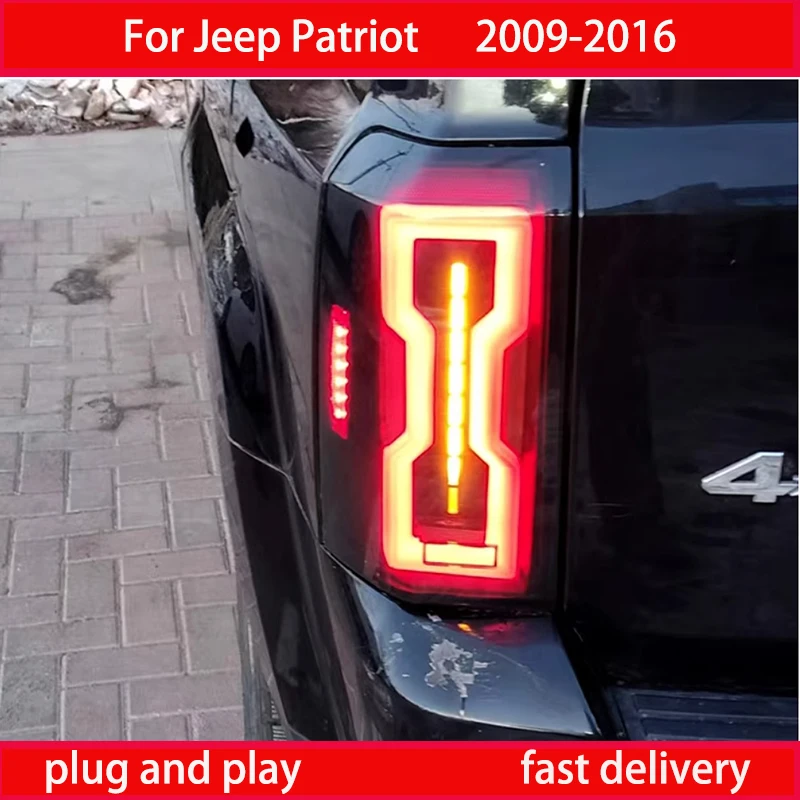 

Для Jeep Patriot светодиодный задний фонарь в сборе для новой модели указателей поворота 2009-2017 гг. Стоп-сигналы — задний фонарь в сборе