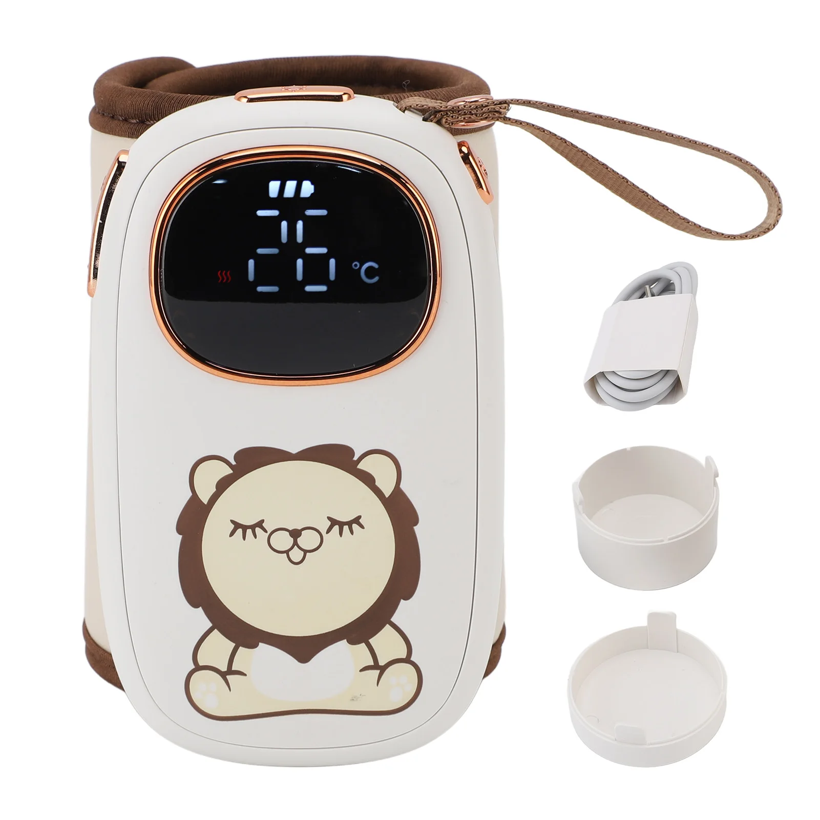 

Baby Bottle Warmer Wrap Baby Bottle Warmer Constant Temperature Portable Milk Bottle Heating Sleeve for Travel USB Charging