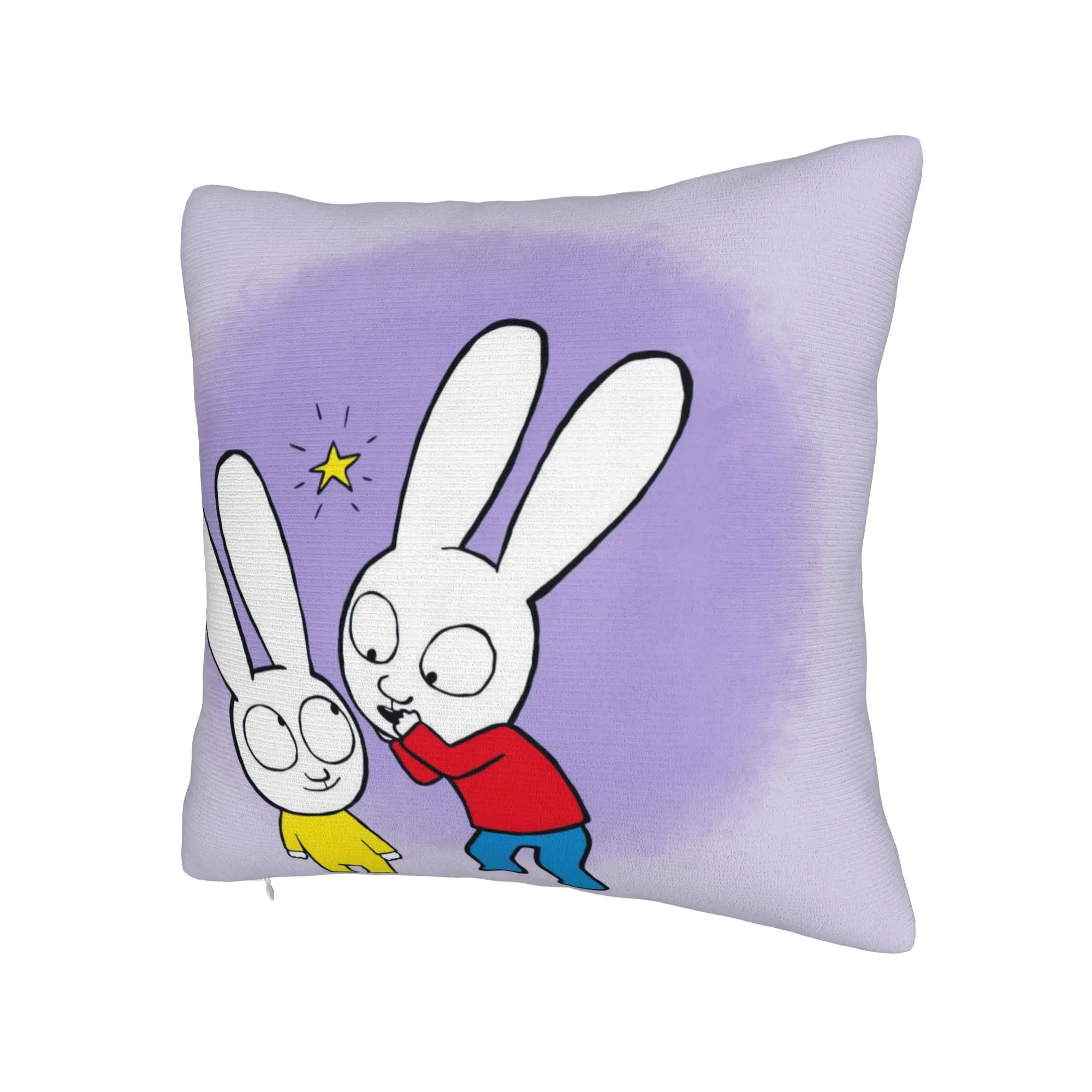 Pillow Cover S-Simon Super Rabbit  Vintage Pillow Case For Wedding Party Home Decor Pillowcases