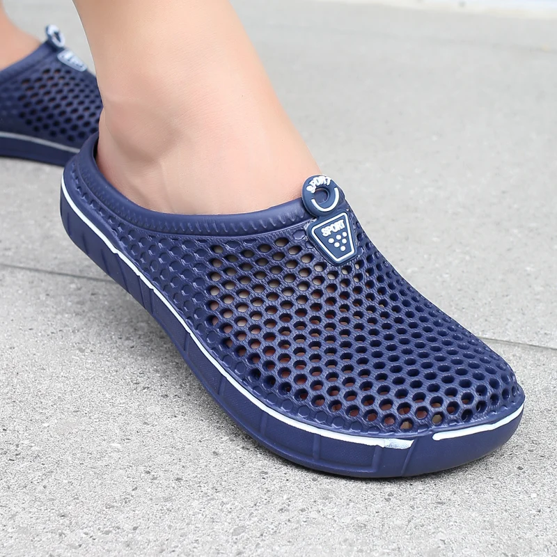 Couple Style Men's and Women's Slippers, Clogs, Mules, Solid Color Slip-Ons, Breathable Summer image 5