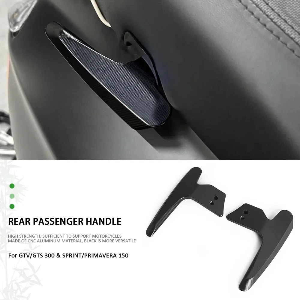 

Motorcycle Passenger Rear Grab Handles Seat Armrest Handle Rail Grab Bar For VESPA SPRINT PRIMAVERA 150 GTS GTV 300 Accessories