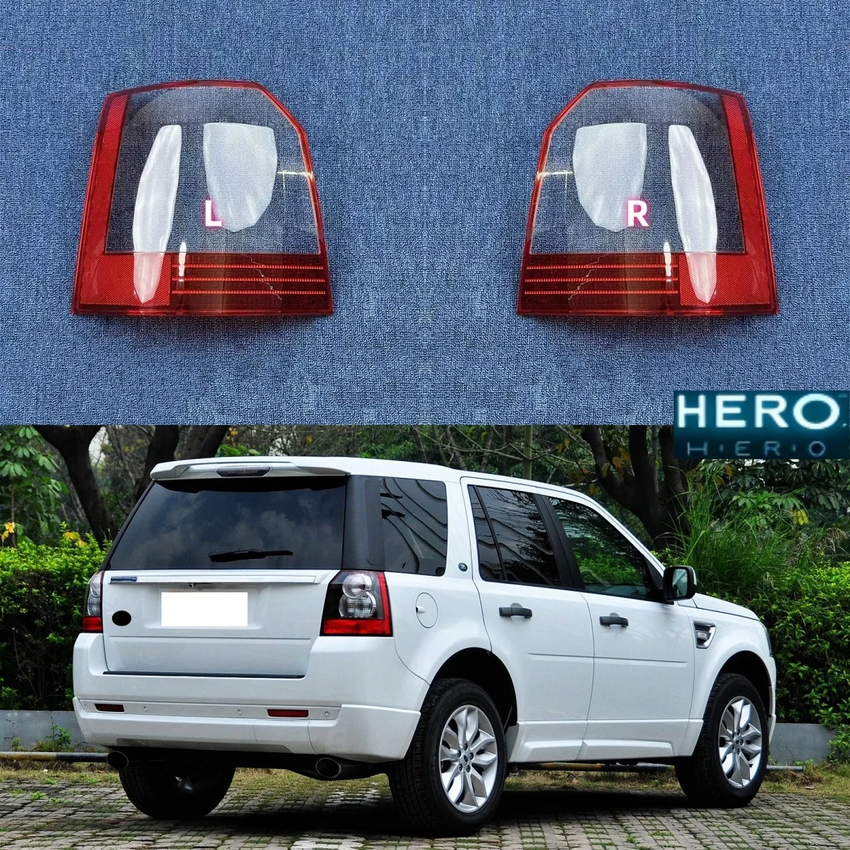 For Land Rover Freelander 2 2007-2012 Rear Brake Tail Light Cover Lamp Shell Plexiglass Mask Replace Original Lampshade