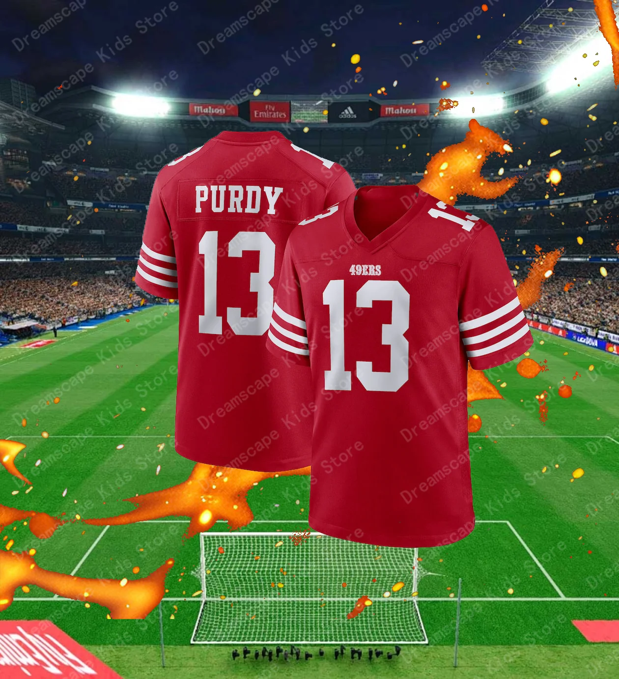 25/24 New Arriavl Summer Men T-shirt Brock Purdy San Francisco 49ers  No.13 Quick Drying Women Men T-Shirt Adult Jersey Kit Top