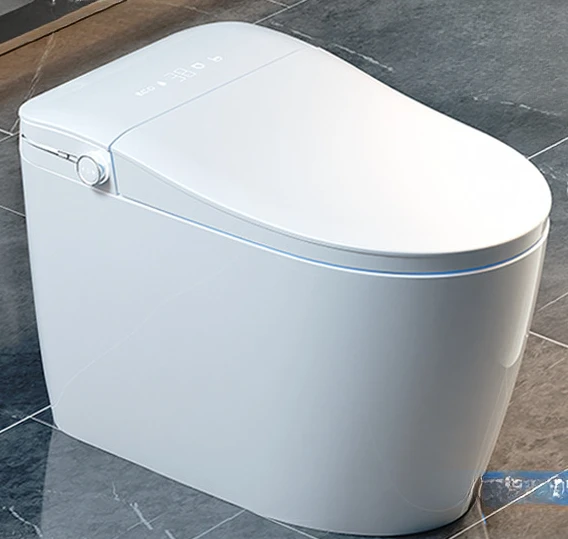 Smart toilet integrated heating and cleaning foam shield no water pressure limit toilet