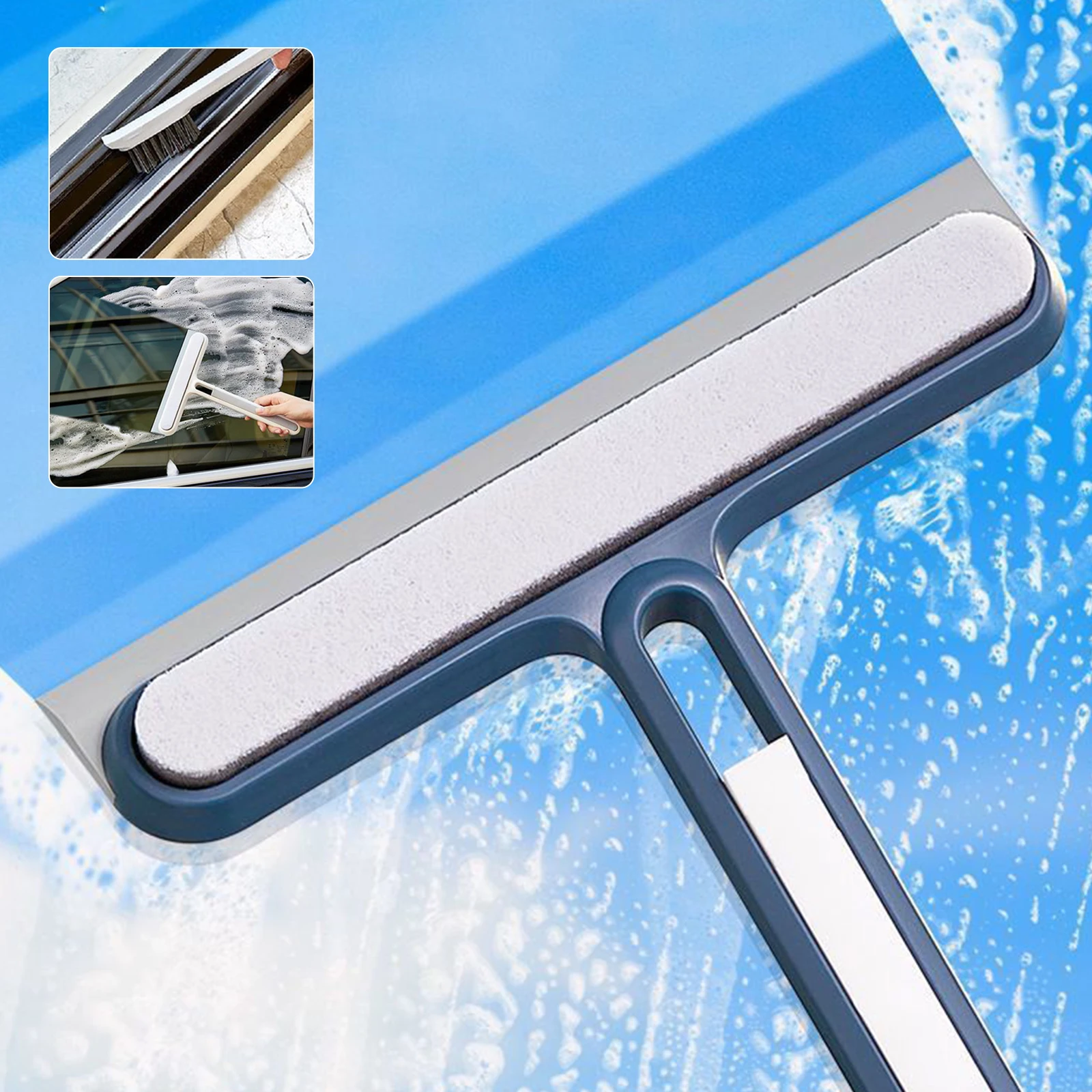 

Window Glass Wiper Window Cleaner Bathroom Mirror Silicone Spatula Car Glass Scraper Shower Squeegee Household Cleaning Tools