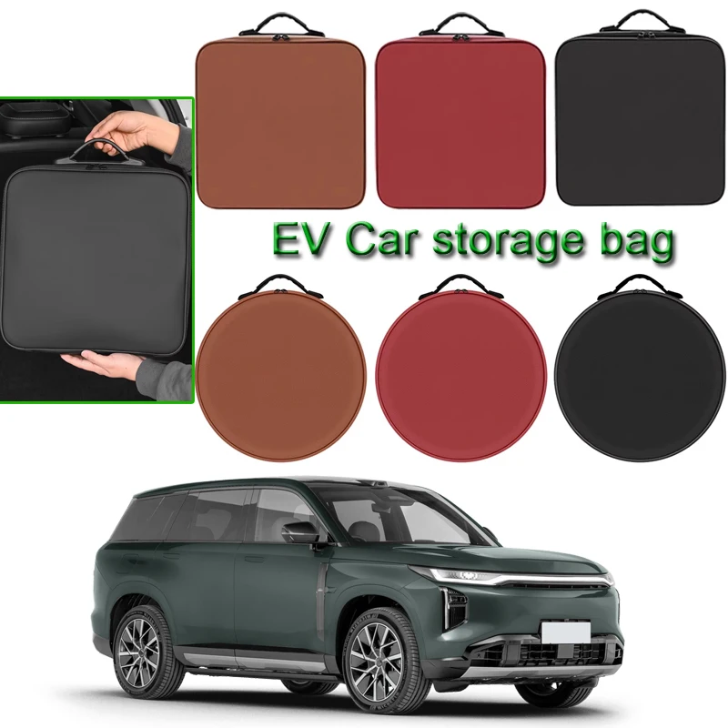 Fit For Trumpchi GAC S7 ES9 S9 E8 E9 M8 Portable EV Car Charging Cable Storage Box Electric Vehicle Charger Cables Carry Bag