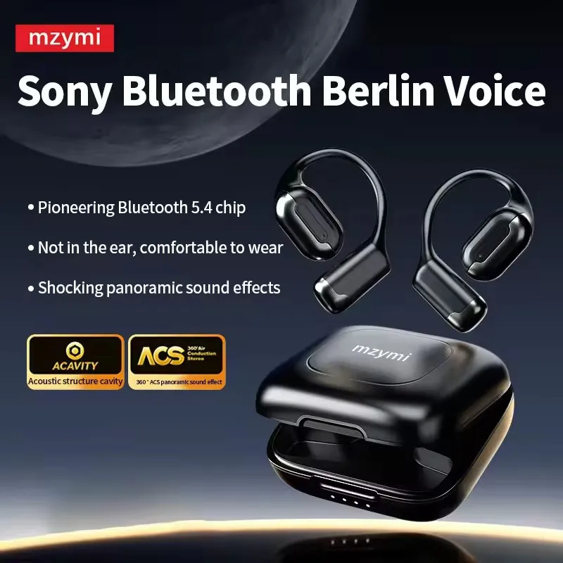 

Mzymi G118 TWS ENC Wireless Earbuds Touch Control Sports Headphones Air Conduction Earphones Noise Cancelling Headests With Mic
