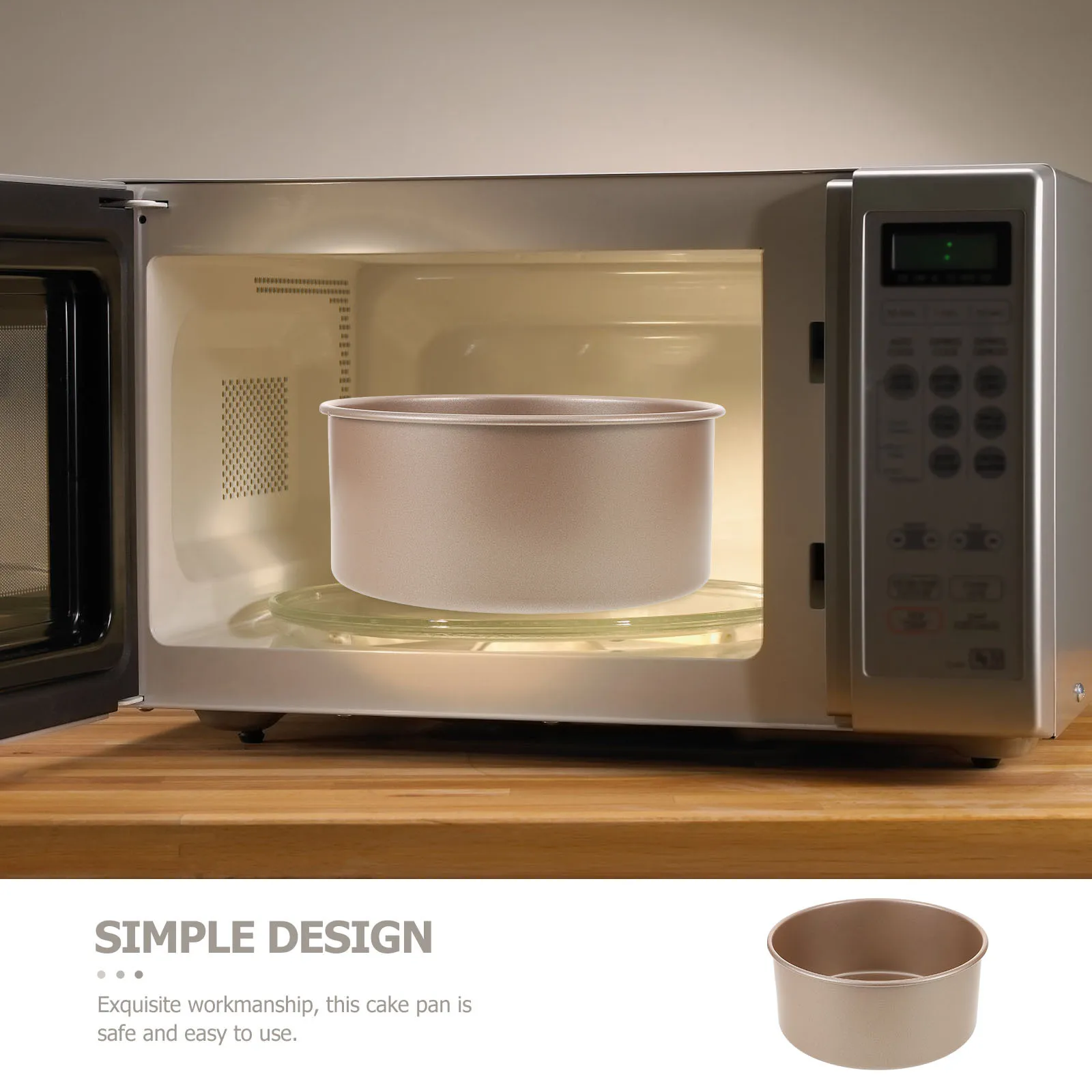 

8 Inch Round Shaped Deep Cake Pan Nonstick Carbon Steel Baking Mold for Cake Bread Home Baking Tools Household Bake Ware