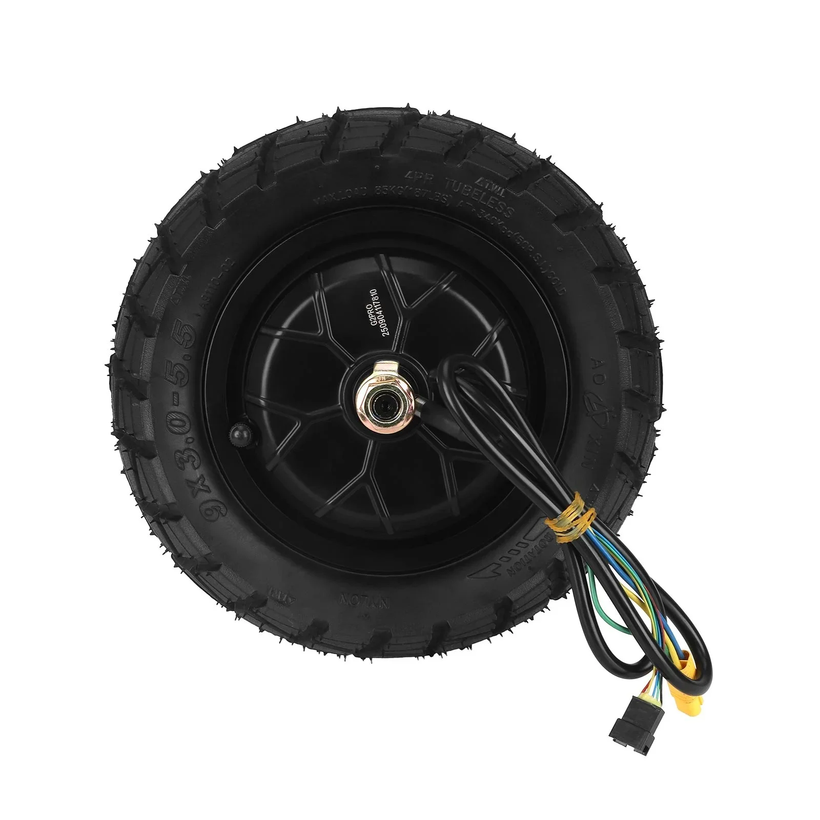 /48V /600W /Rear Wheel Motor With 9x3.0-5.5 Vacuum Tires For Kukirin G2 Pro Electric Scooter Replacement Hub Drive Assembly Part