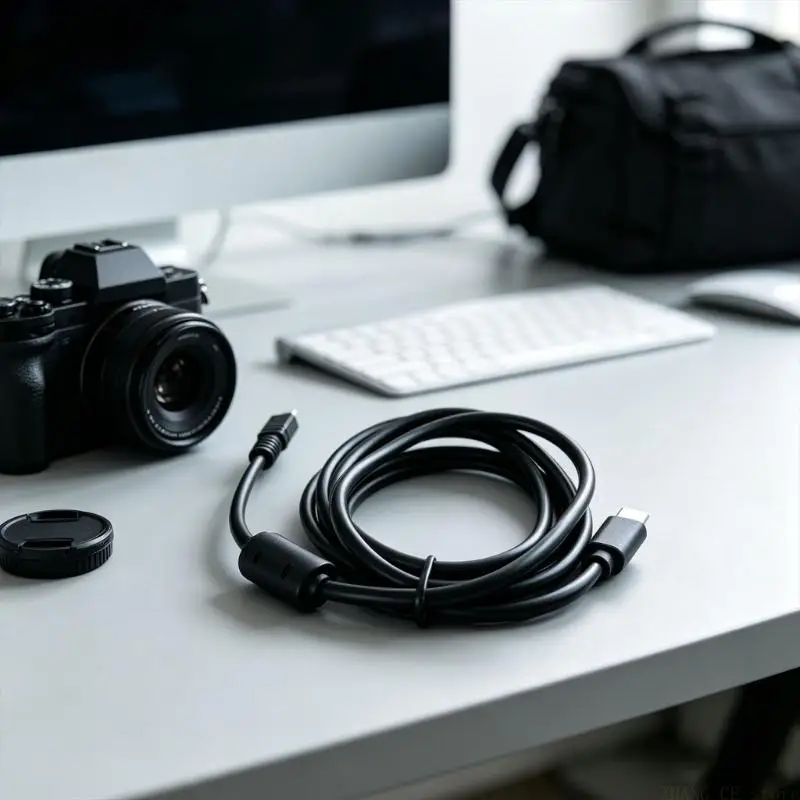 M5TD Camera Data and Charging Cable with Mini 8-Pin to USB Type C Design