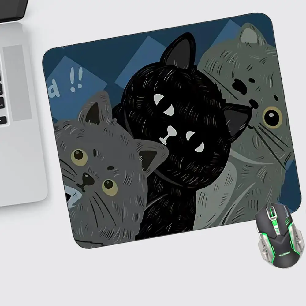 

Cute Cartoon Cat Mouse Pad Small Gaming Accessories Keyboard Computer Offices Desk Mat Pc Gamer Non-slip Rubber Mousepad