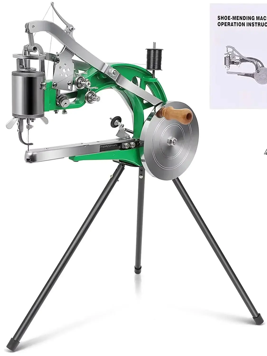 Metalen handmatige naaimachine speciaal 360° °   Verstelbare naaimachine schoenmaker leer naaien voor reparatie schoenen rubberen schoenen - afbeelding 2