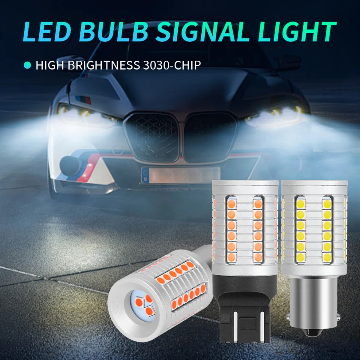 

KEVANLY 2/4PCS Canbus 1156 BA15S 1157 BAY15D LED Daytime Running Lights For Car 3030 45SMD 12V Turn Signal Bulb Backup Light