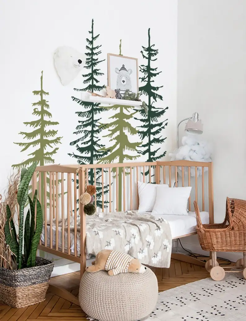 

Pine Trees II Wall Decal