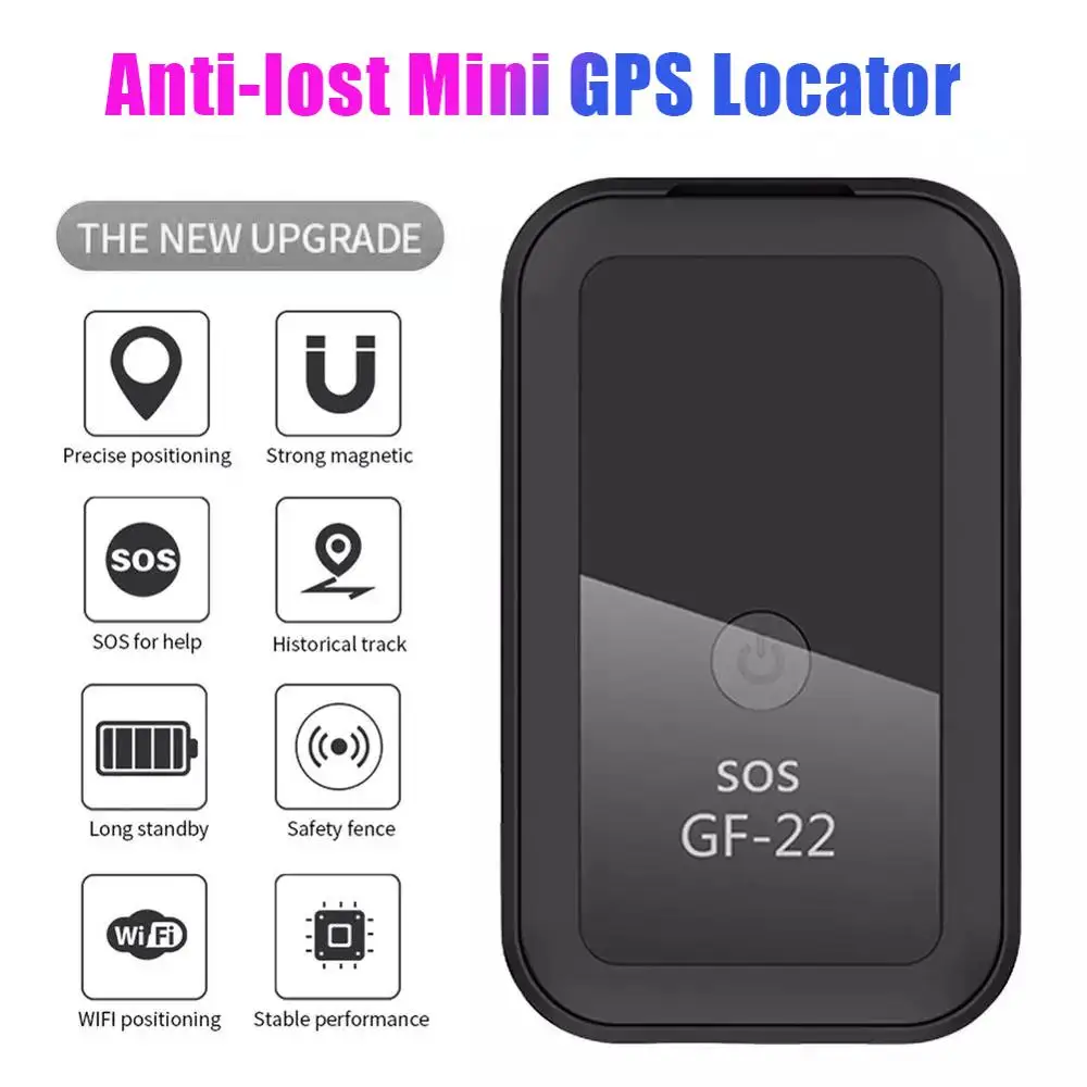 Mini rastreador GPS GF-21 para coche, dispositivo localizador de camiones y vehículos en tiempo Real, dispositivo de seguimiento de registro