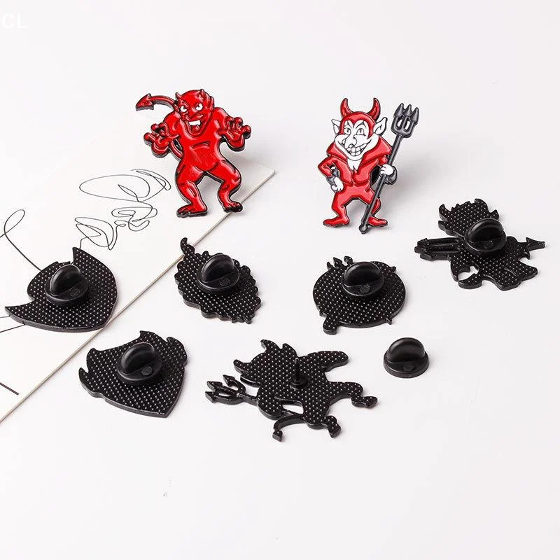 Halloween Retro Punk Skull Cross Ghost Collection Enamel Pin Punk Goth Grim Reaper Skeleton Alloy Brooches Jewelry Badge