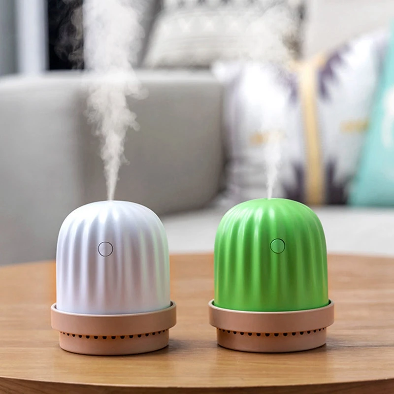 Hot USB Air Humidifier Cactus Timing Aromatherapy Diffuser Mist Maker Fogger Mini Aroma Atomizer For Home