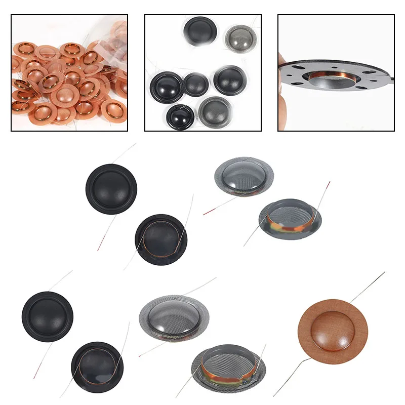 For Voice Coil Replacement Speaker Replacement Speaker Repair Membrane Black Grey for 20 25mm High-quality Material