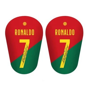 Shin Guard Messi Ronaldo Fußballschutz, Licht, Stoßdämpfer, Fußballtrainingstab, Verschleiß resistent, 1 Paar 6 Hauptverkäufe Canelas Gewichte Fitnessstudio - №2