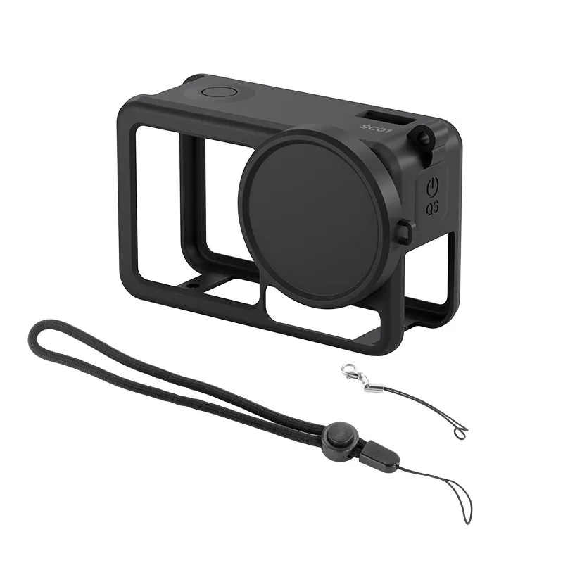 

A32HOT-SC01 Защитный чехол для DJI Action 5 Pro/4/3 для езды на велосипеде, защита от царапин и протирания, силиконовый защитный чехол