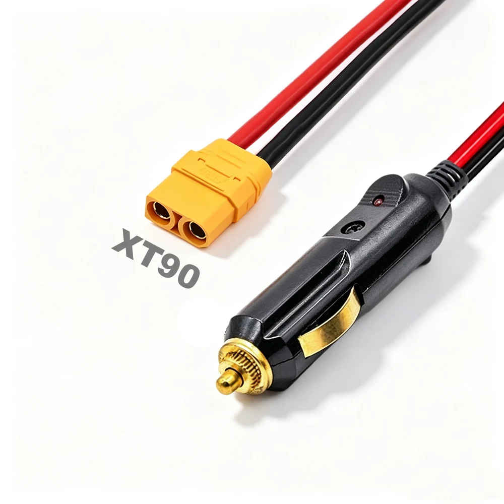 Image of 3m/2m/1m XT90-Buchse auf Zigarettenanzünder-Kabel für Bluetti AC200PL/AC200/AC200Max/SOLARPLAY/FOSSiBOT Tragbare Stromstation