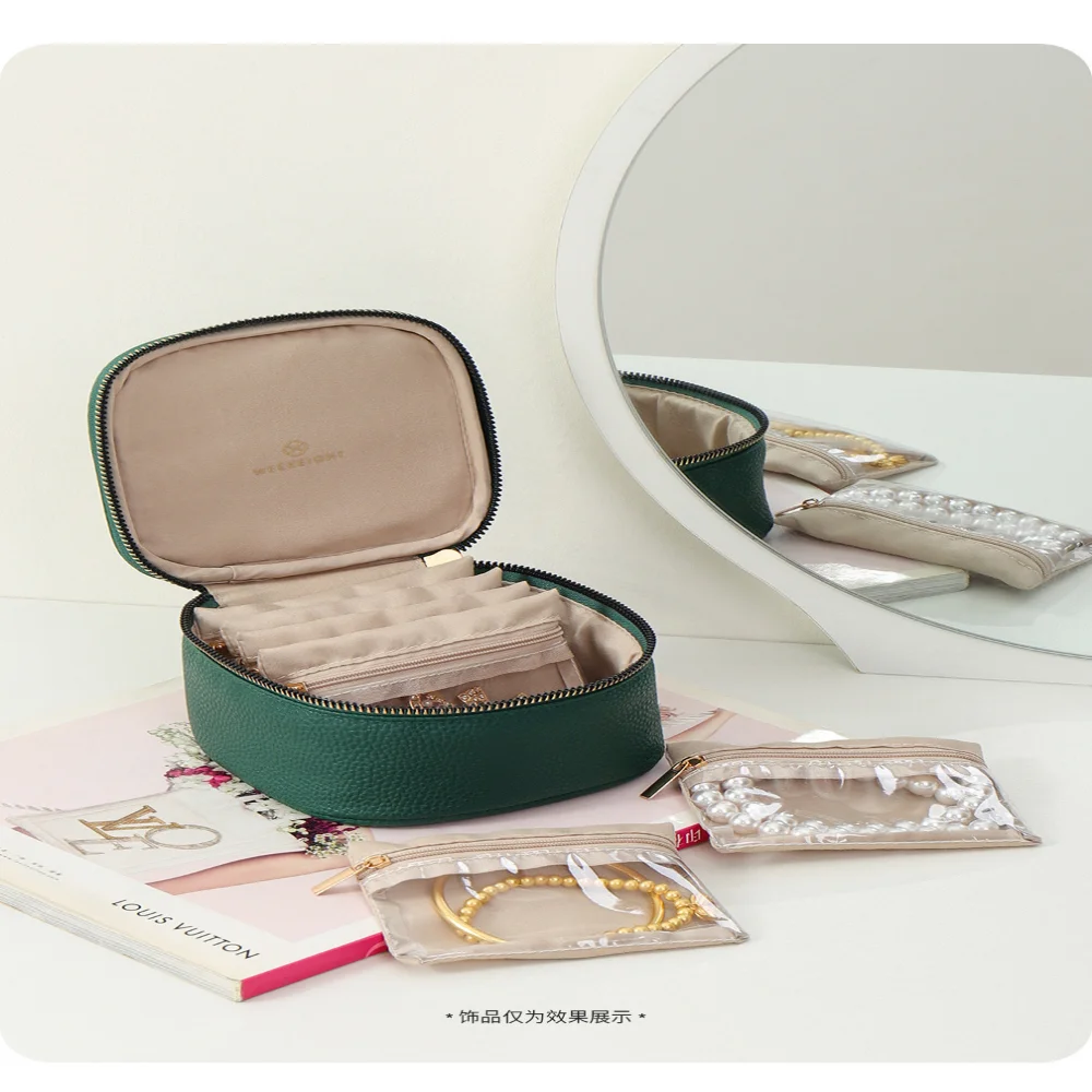 

Velvet Pouch Compact Jewelry Bag Necklace Box Velvet Earrings Holder For Handbag Women'S Accessories Travel