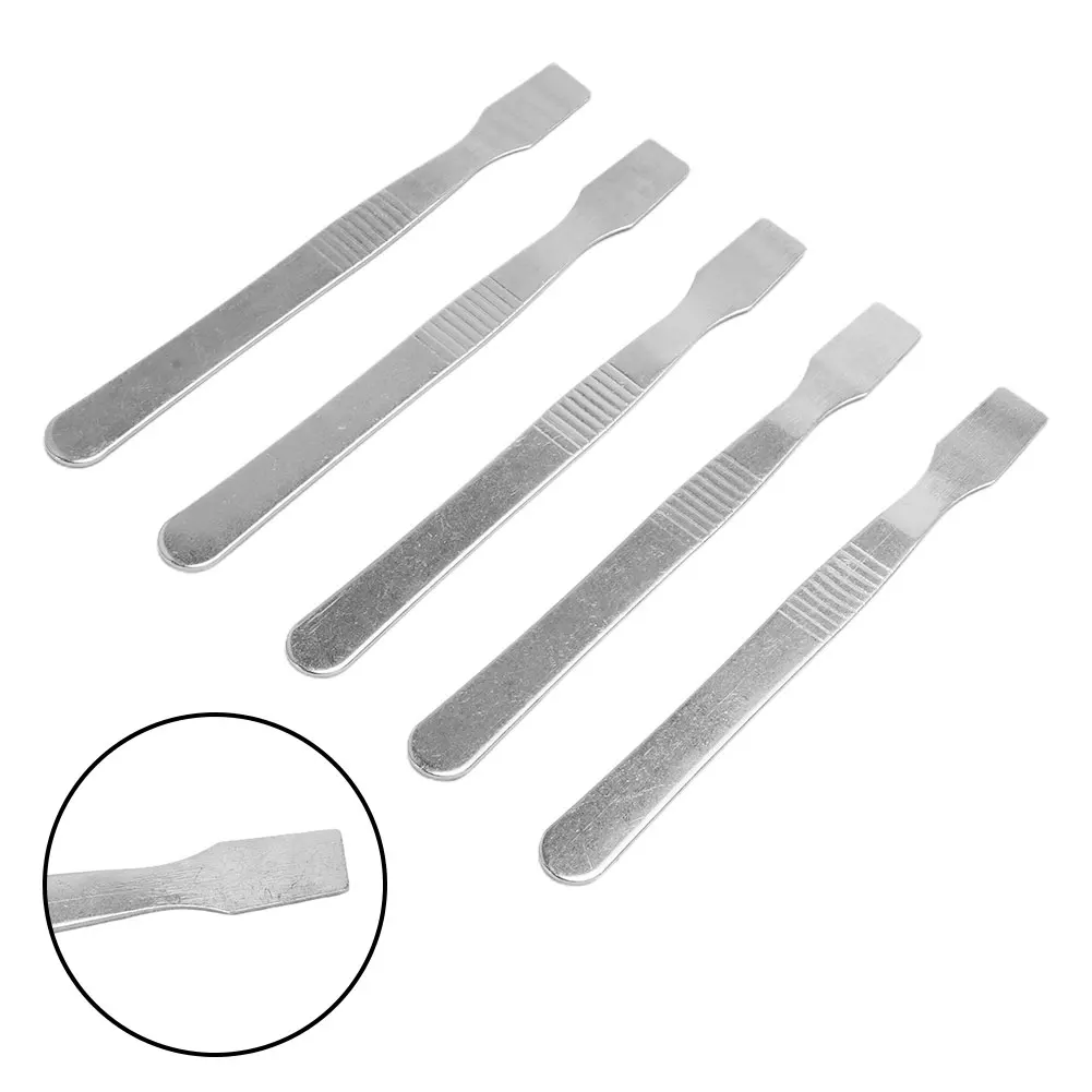 

5Pcs Phonefix Flux Scraper Metal Spudger Solder Paste Spudger Stainless Steel Repair Paver Blade Solder Paste Scraper