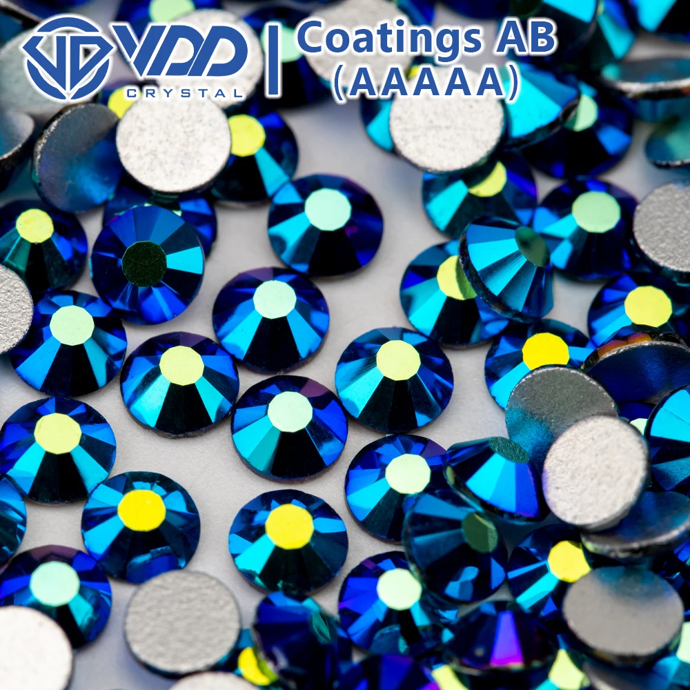 VDD SS4-SS30 AAAAA 073 Jet AB Glass Rhinestones Crystals Glitter Strass Flatback Stone For Nail Art Craft Decoration Accessories